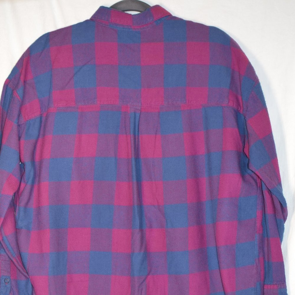 Attention Fuchsia and Blue Plaid Shirt Women's XL - Picture 5 of 6